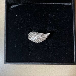 Affinity Diamonds NWT Angel Wing Ring with Pavé Stones Sterling 925💎💍